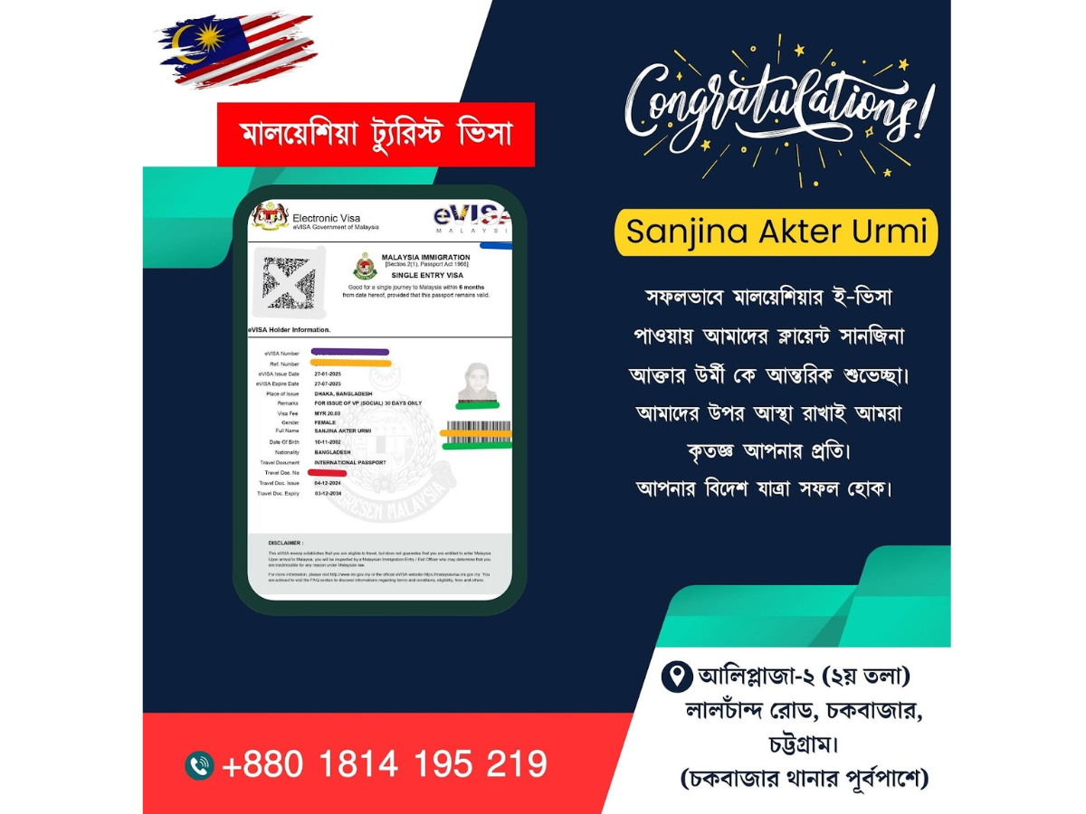 Malaysian Visit Visa Complition